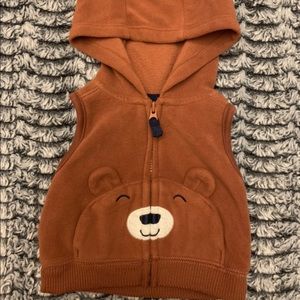 Newborn Hooded Bear Vest